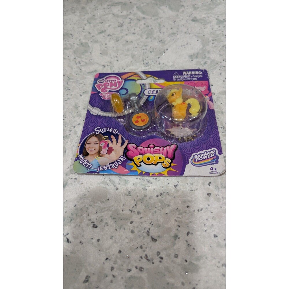 RARE NIB My Little Pony Squishy Pops Applejack Charm Pack Rainbow Power G4